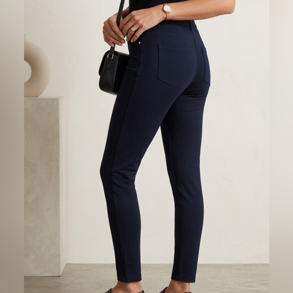 Ted Baker London Strenti Stretch Legging Pants in Navy Blue Size 2